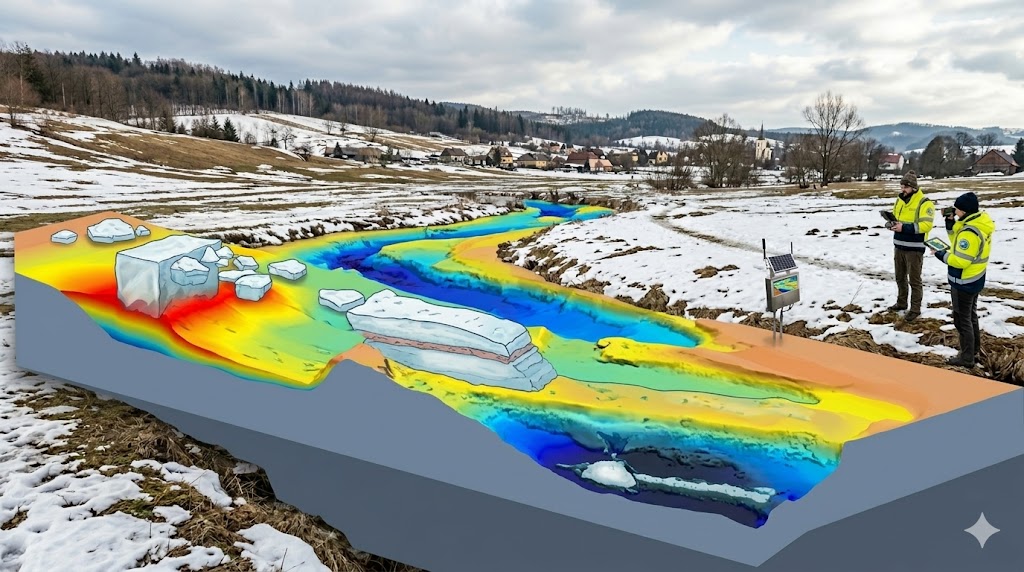 Model 3D dna rzeki: utrzymanie i planowanie po odwilży